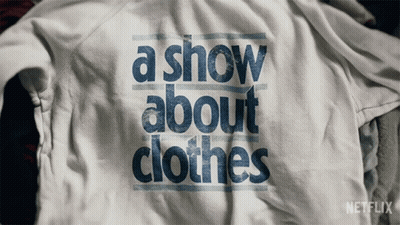 White Shirt Saying A Show About Clothes