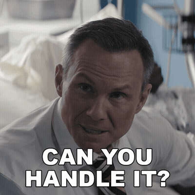 White Shirt Tie Man Asks Can You Handle It GIF
