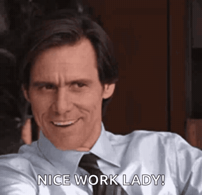 White Shirt Tie Man Saying Nice Work Lady GIF
