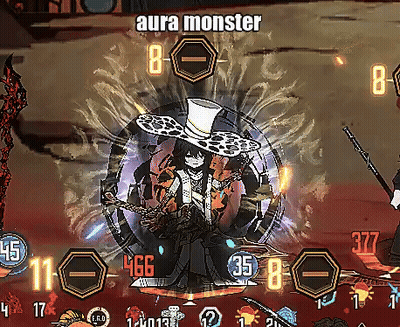 White Skull Red Eye Aura Monster GIF