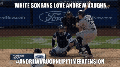White Sox Fans Love Andrew Vaughn GIF