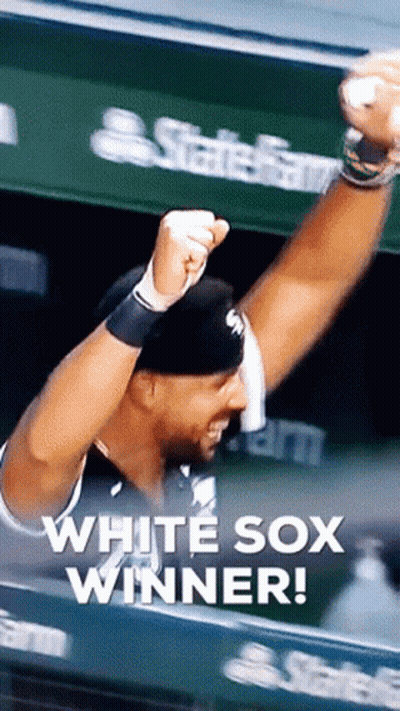 White Sox Player Celebrating GIF