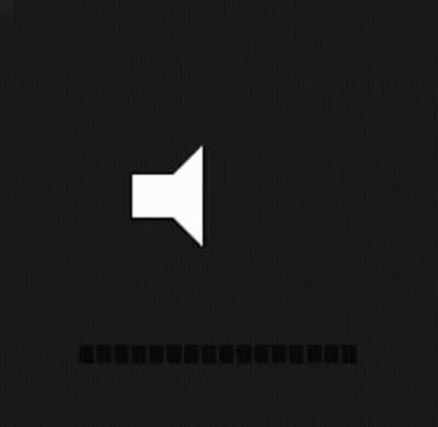 White Speaker Icon With Sound Wave GIF