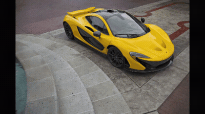 White Sports Car In Garage GIF