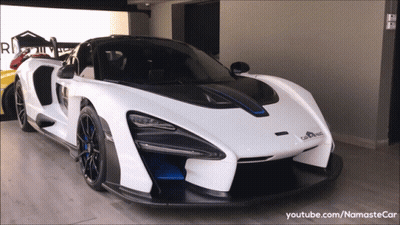 White Sports Car In Garage GIF