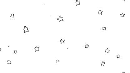 White Star Pattern Sticker