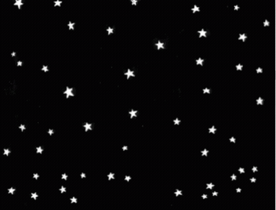 White Stars Falling In Night Sky GIF