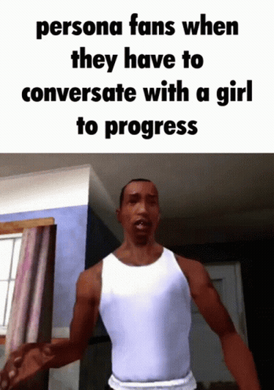 White Tank Top Man Persona Fans Conversate Girl GIF