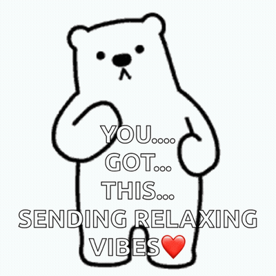 White Teddy Bear Saying You Got This GIF