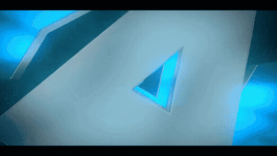 White Triangle With Blue Triangle GIF