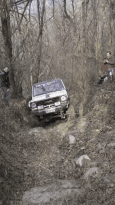 White Truck With Toyota License Plate GIF