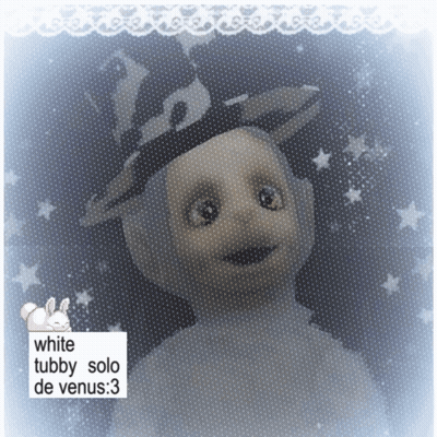 White Tubby Solo De Venus With Stars GIF
