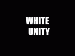 White Unity Glitch Text GIF