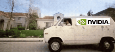 White Van With Nvidia Logo GIF