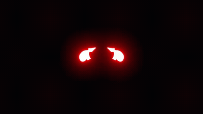 White Wings Lit Up In Red GIF