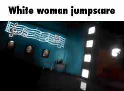White Woman Jumpscare Meme GIF