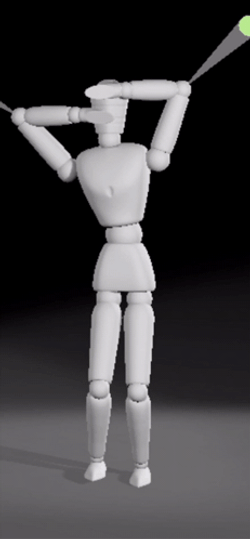 White Wooden Figure Thug Shaker GIF