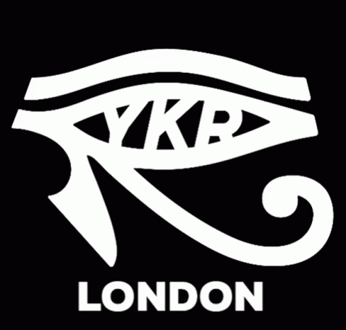 White YKP Logo With Text London GIF