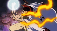 Whitebeard Punch Tremor Power One Piece GIF