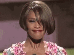 Whitney Houston Moving Her Head Pose GIF