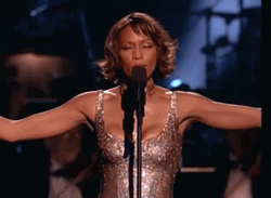 Whitney Houston Singing Performance GIF