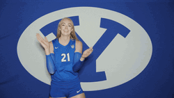 Whitney Mcewan-Llarenas Clap With Jersey Number 21 GIF