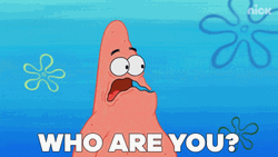 Who Are You Patrick Star Funny GIF