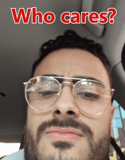Who Cares Anymore Poster GIF