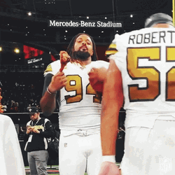 Who Dat Saints Eating Fried Chicken GIF