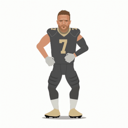 Who Dat Saints Player Dancing GIF