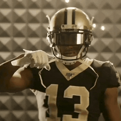 Who Dat Saints Player Pointing GIF