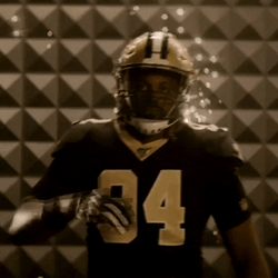 Who Dat Saints Player Screaming GIF