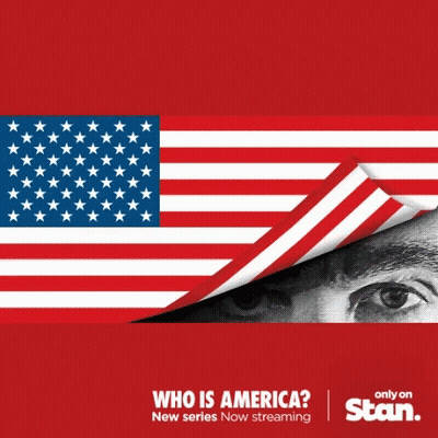 Who Is America Poster Man Behind Flag GIF