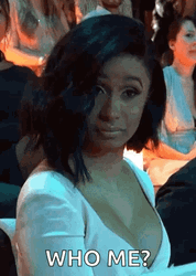 Who Me Cardi B. GIF