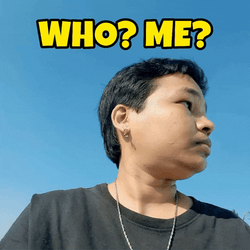 Who Me Surprised Reaction Meme GIF