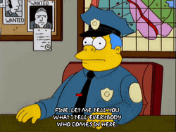 Who's Coming With Me Chief Wiggum GIF