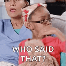 Who Said That Black Kid With Teddy Bear GIF