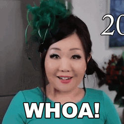 Whoa Emily Kim Amazed Wow Cool GIF