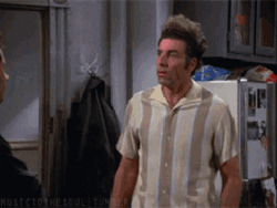 Whoa Kramer Seinfeld Electric GIF