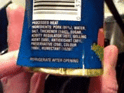 Whole Spam With Rice Cooking Process GIF