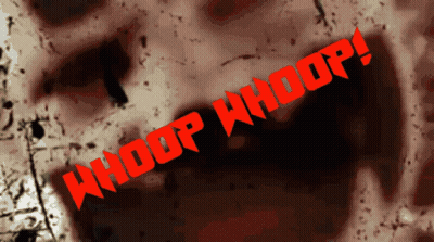 Whoop Whoop Sign On Dark Background GIF