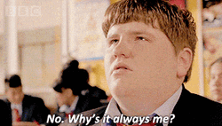 Why Always Me Complaining Chubby Guy GIF