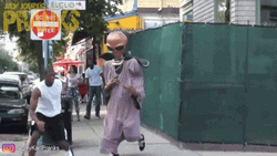 Why Are You Running Alien Chasing Prank GIF