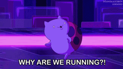 Why Are You Running Catbug Animation GIF