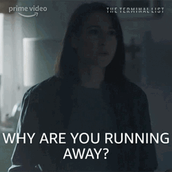 Why Are You Running Liz Riley GIF
