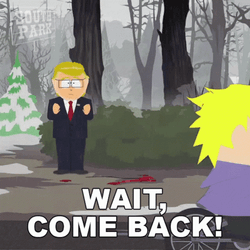 Why Are You Running Mr Garrison South Park GIF
