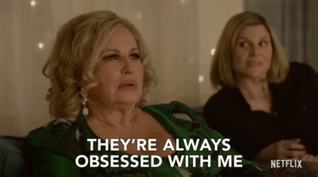 Why Are You So Obsessed With Me Jennifer Coolidge GIF
