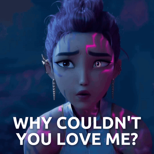 Why Couldn 'T You Love Me Written Next To A Picture Of A Girl GIF