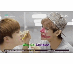 Why So Serious BTS Putting Joker Make Up GIF