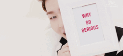 Why So Serious Korean Popstar Peeking GIF